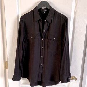 Aritizia | Talula Black Rayon Button Down Shirt